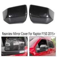 Carbon Fiber Rearview Mirror Cover Side Door Side Mirror Overlay Cover for Ford Raptor F150 2015+