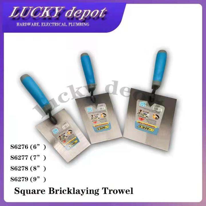SQUARE BRICKLAYING CEMENT TROWEL S62766"/ S62777"/ S62788" / S62799