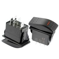 [HOT GELLXKOWOIGHIO 527] Marine Rocker Switch 12 V 24V Lighted Rocker Switch 12โวลต์20A DPST 5P เปิด/ปิดกันน้ำ