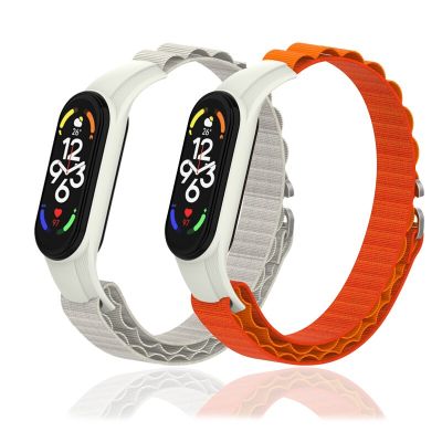 Alpine Loop Strap for Xiaomi Mi Band 7 6 5 Strap Nylon Watchband with G-hook Correa Smartwatch Adjustable Bracelet Mi Band 4 3 Straps