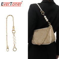 EverToner Pearl Purse Chain Strap For Crossbody Bag Chain Strap Handbag Chain Replacement Leather Shoulder Bag Chain Strap Bag DIY Bag Accessories
