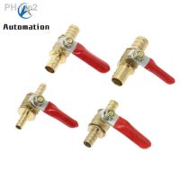 pneumatic red handle Valve 6mm-12mm Hose Barb Inline Brass Water Oil Air Gas Fuel Line Shutoff Ball Valve Pipe Fittings