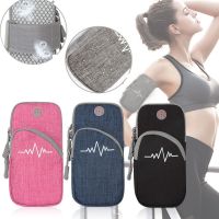 ▪☇✵ Double Pocket Sports Running Arm Band Bag Case Phone Wallet Holder Outdoor Pouch On Hand Gym Cover For IPhone 11 Pro Max Samsung
