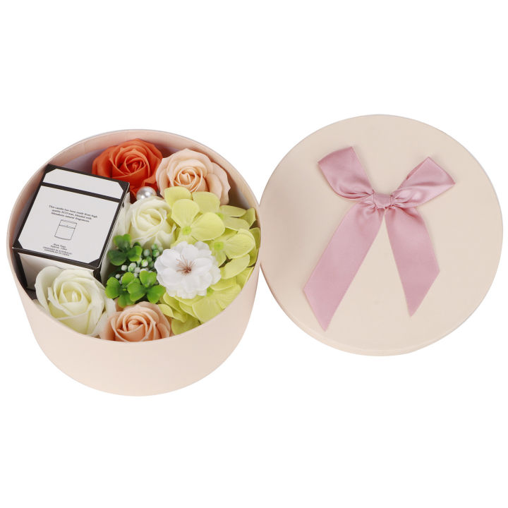กล่องกลีบดอกไม้อาบน้ำดอกไม้ประดิษฐ์สบู่ดอกกุหลาบดอกไม้เทียนหอมของขวัญวันวาเลนไทน์งานแต่งงานสีเขียว