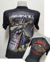 เสื้อผ้าบางฮาเลย์ Harley-Davidson ผ้ามุ้งบางใส่สบาย สไตล์วินเทจ ป้ายVintage 3D EMBLEM [ S M L XL ]