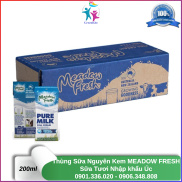 Thùng 24 Hộp Sữa MEADOW FRESH Nguyên Kem - Nhâp Khẩu Úc