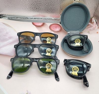 **มาใหม่แว่นตาพับได้** แว่นตากันแดด แว่นตาแฟชั่น พับได้ เลนส์กระจก กัน UV 400 สินค้าพร้อมส่งในไทย รุ่น-783BL
