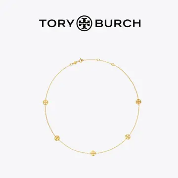 Elegant Gold Logo Necklace by Tory Burch