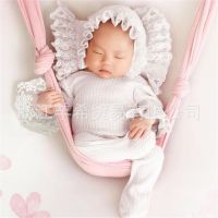 Infant Photography Props Romper &amp; Ruffle Beanie Hat Baby Photo Costume Photoshooting Props Clothes Newborns Shower Gift Sets  Packs