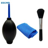 ESCAM 11 In 1ชุดทำความสะอาดเลนส์ชุดทำความสะอาด Brush Air Blower Lens Cloth Professional Screen LCD Dust For Canon Nikon DSLR Camera DSLR Cleaning Set Kit Camera Lens Cleaning Kit Brush Blower Tweezers For Keyboard Laptop Computer