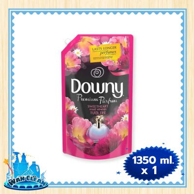 น้ำยาปรับผ้านุ่ม Downy Concentrate Softener Sweet Heart 1350 ml :  Softener ดาวน์นี่ สวีทฮาร์ท น้ำยาปรับผ้านุ่ม สูตรเข้มข้น ขนาด 1350 มล.