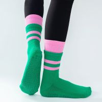 【YD】 Socks Cotton Dot Silicone Floor Non-Slip Pilates Grip Crew