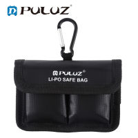 PULUZ LiPo กระเป๋าเก็บรักษาแบตเตอรี่ลิเธียมความปลอดภัยการระเบิดป้องกันกระเป๋ากระเป๋าเก็บของ Carabiner สำหรับ DJI Mavic กล้องโดรนแบตเตอรี่ Shock-Proof แบตเตอรี่ความปลอดภัยการระเบิดป้องกันกรณี