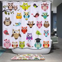 【CW】✧❀✻  New Arrivals Shower Curtain Cartoon geometry Pattern Fabric