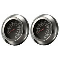 2X Dia 3Inch Degrees Celsius/Fahrenheit 50-500Degrees Celsius Roast Barbecue BBQ Pit Smoker Grill Temp Gauge