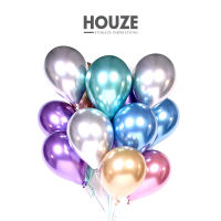 HOUZE - Balloons (Pack of 10) - Chrome Series