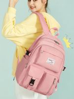 Middle high school girl students bag contracted large capacity backpack college students original niche travel backpack