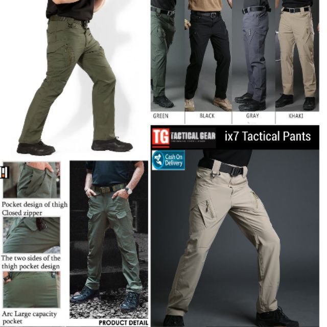 * Men's IX7 Pavehawk Tactical Cargo Pants Waterproof Military Grade ...
