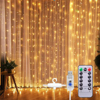 3M LED USB Curtain Fairy Lights Christmas Garland Lights LED String Lights Party Garden Home Wedding Xmas Decor Dropship