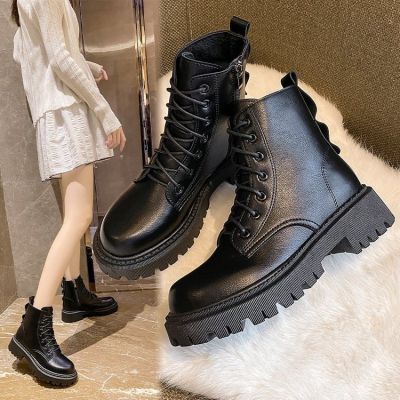Autumn/winter 2020 platform boots with British wind locomotive ins wet Martin short boots boots boots and velvet shoes