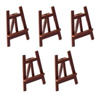 5 Pcs Ornaments Mini Easel Model Mini House Decor Miniature Easel Ornament Wooden Miniature Easel for Boy Children Girl