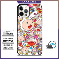 Takashi Murakami 14 Phone Case for iPhone 14 Pro Max / iPhone 13 Pro Max / iPhone 12 Pro Max / XS Max / Samsung Galaxy Note 10 Plus / S22 Ultra / S21 Plus Anti-fall Protective Case Cover