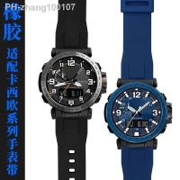 For Casio PRG-600YB-3/650/PRW-6600 Mountaineering Series Sports Rubber Silicone Watch Strap