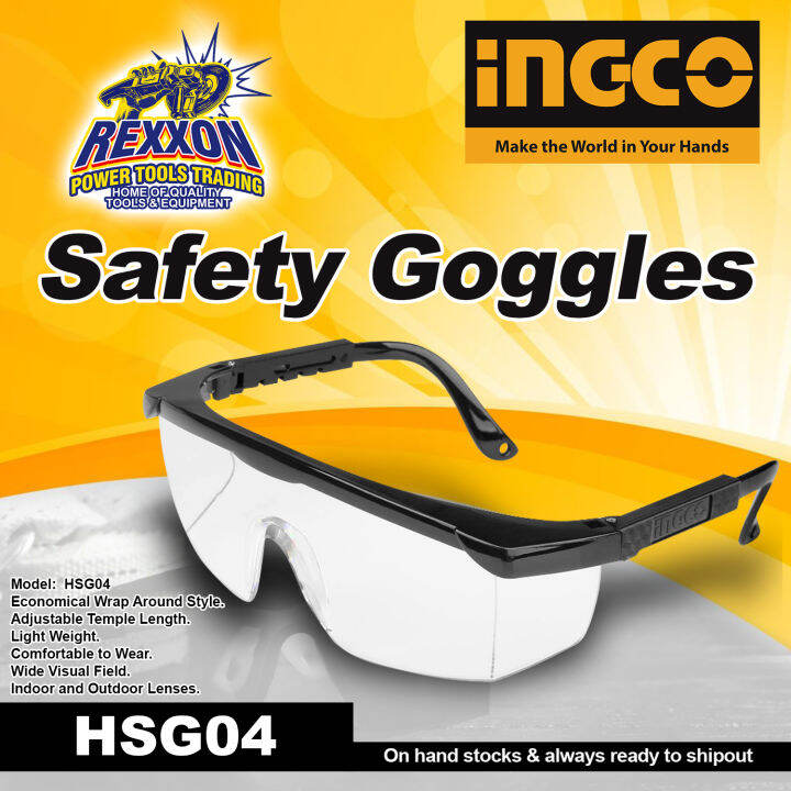 INGCO Safety Goggles HSG04 Rexxon Power Tools Trading Lazada PH