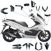 อุปกรณ์เสริมรถจักรยานยนต์ดัดแปลงชิ้นส่วนชุดแฟริ่งพลาสติก PCX PCX125 PCX150สำหรับฮอนด้า Pcx125 Pcx150 2018 2019 2020