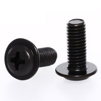 M2 M2.5 M3 M4 M5 Cross Phillips Pan Head With Washer Screw For PC Case Motherboard Mount DIY Computer Screws Black Screw Nut Drivers