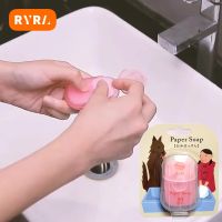 Soap Paper 50pcs Soap Tablet Portable Travel Soap Paper Soap Paper Box Travel Mini Petal Soap Hand Washing Cleaning Tablet Soap Dishes