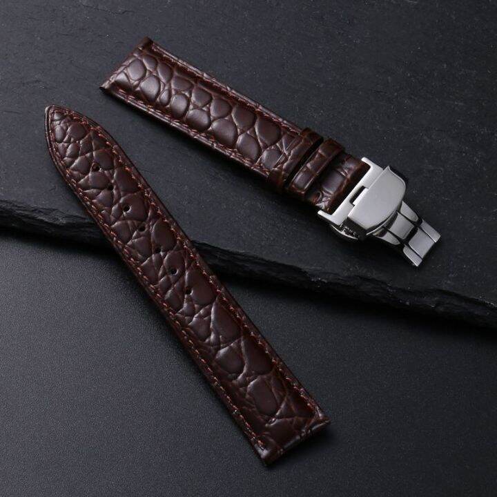 new-genuine-leather-cowhide-round-grain-stone-waterproof-bottom-crocodile-soft-and-unisex-comfortable-strap