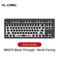 FL·ESPORTS MK870 Kit Bluetooth Wireless 2.4G Three-Mode Keyboard Customization Kit Satellite Axis Full Key Hot Swap 87 Keys