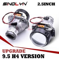 Sinolyn 2.5นิ้ว9.5 H4 Bi Xenon Projector เลนส์สำหรับ H4ไฟหน้าอัพเกรดเลนส์รถใช้ D2S D2H HID หลอดไฟ LED รถอุปกรณ์เสริม