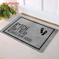 【Hibetter】 Sea Animal Print Floor Mats Indoor And Outdoor Non Slip Mats Entrance Mats Living Room Front Door Mats Carpet