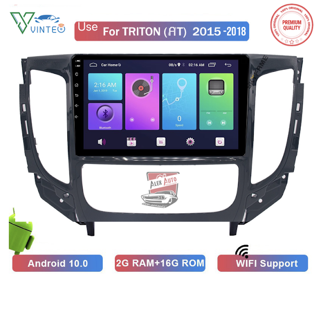 vinteo-จอแอนดรอยติดรถยนต์-android-11-ram2rom32-ตรงรุ่น-mitsubishi-new-triton-2015-2021-พร้อมปลั๊กแปลงกล้องถอย-ใช้กล้องเดิมได้-พวงมาลัยมัลติ-คุมได้ปกติ