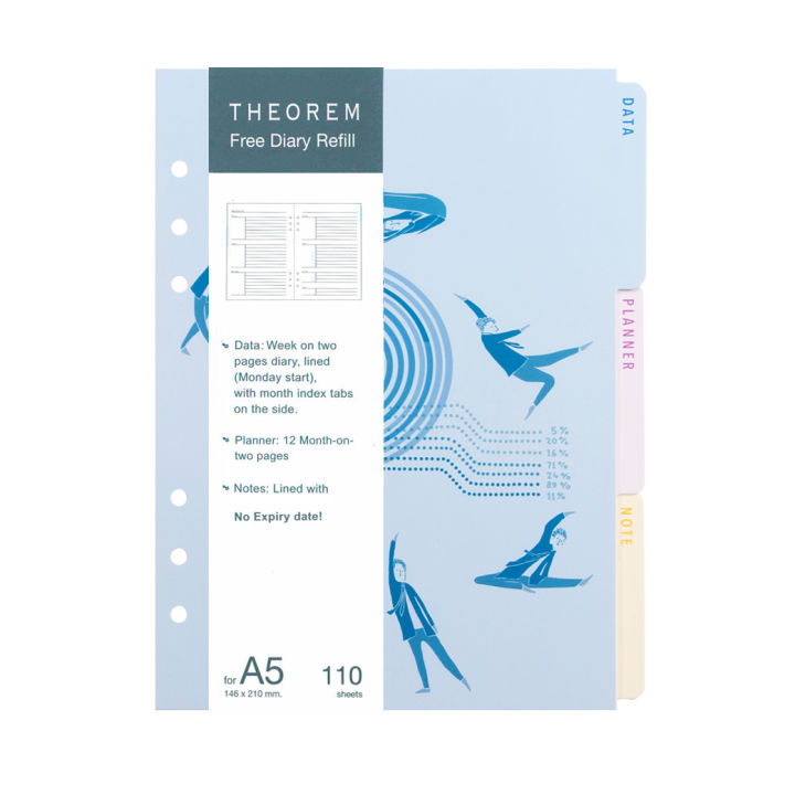 theorem-set-refill-free-diary-a5-เนื้อในไดอารี่-แบบเติม-ไม่ระบุปี