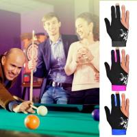 Pool Gloves Shooter Gloves Breathable Stretch Spandex Pool Gloves Professional Comfortable Gloves Adjustable Ambidextrous Gloves For Left &amp; Right Hand 3 Finger favorable