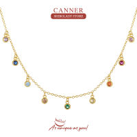 Canner Simple MINI Rainbow สร้อยคอแฟชั่นสำหรับผู้หญิง Y2K เครื่องประดับ Charming จี้ Choker Bijoux collars