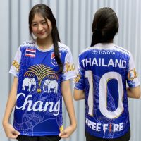 ?เสื้อกีฬา พิมพ์ลายช้างศึก ผ้าไมโคร นุ่มใส่สบาย ใส่ได้ทั้งชายหญิง