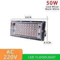 ไฟฟลัดไลท์220V 50W 100W 200W 300W 500W กันน้ำ Lampu Banjir ติดผนังโปรเจคเตอร์ในสวนกลางแจ้งที่มีความสว่างสูง