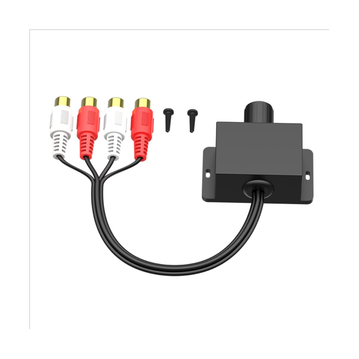 Car Audio Amplifier Bass Level Remote Volume Control Knob 2RCA Male and