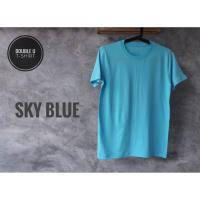 DSL001 เสื้อยืดผู้ชาย เสื้อยืดสีพื้น ( SKY BLUE ) สีฟ้าท้องฟ้า **ไม่มีการเย็บตะเข็บข้างตัวเสื้อ** เสื้อผู้ชายเท่ๆ เสื้อผู้ชายวัยรุ่น