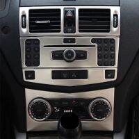 【hot】 Car Console Air Conditioning Outlet Frame Decoration Sticker Trim C Class W204 2007-10 Accessories