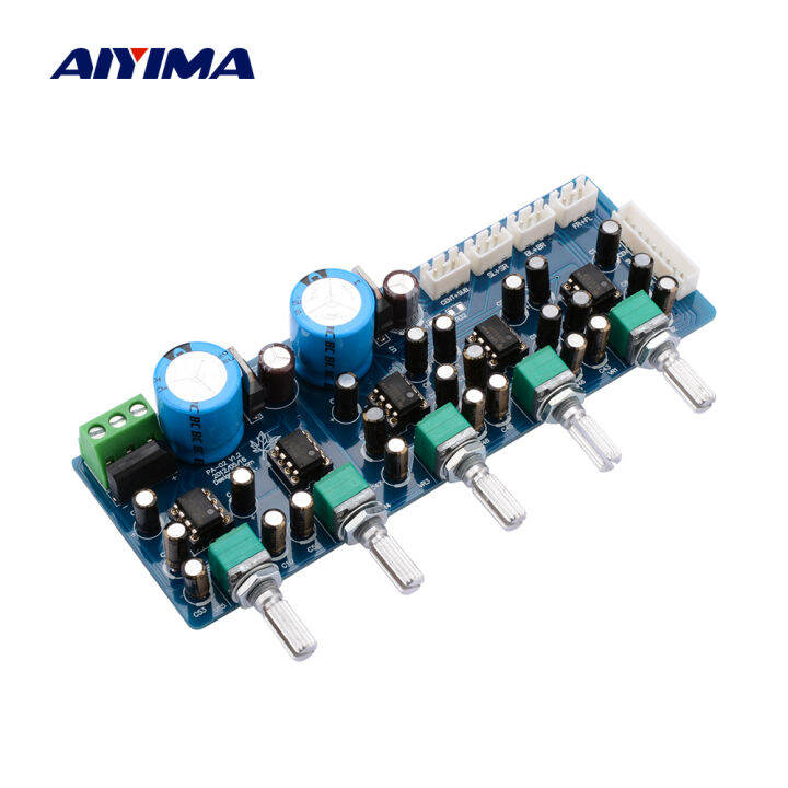 AIYIMA 7.1 Home T NE5532 Preamplifier Tone Bord Preamp Volume Control 8 ...