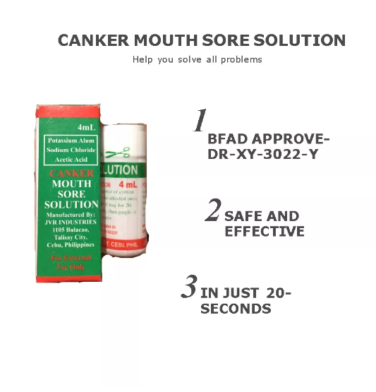 THE ORIGINAL AND EFFECTIVE CANKER MOUTH SORE SOLUTION! GAMOT SA SINGAW