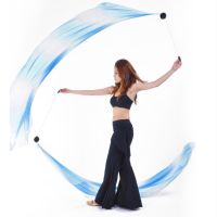 Poi Thrown Balls Womens Belly Dance Silk Veil Poi Stage Costumes Accessories Dance Silk Veil Yoga Ryukyu Thrown Balls