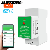 Meterk อัจฉริยะเฟสเดียว Wifi ไฟฟ้าเมตร35มิลลิเมตรราง DIN การติดตั้งแรงดันไฟฟ้าและเมตรปัจจุบัน BT การเชื่อมต่อมาร์ทโฟน Peacefair Tuya Dual APP ควบคุมจากระยะไกลเข้ากันได้กับ Android IOS ระบบ