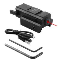 ✇♗✑ USB Laser Sight Laser Pointer USB Rechargeable Glock Red Dot USB Laser Collimator