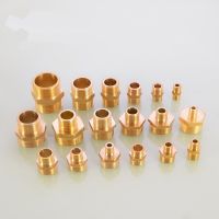 QDLJ-Brass Pneumatic Fitting Plumbing 1/8" 1/4" 3/8" 1/2" 3/4" 1" Bsp Threaded Male To Male Change Hex Nipple Pipe Connector Adapter